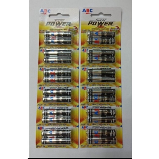 Baterai Abc AAA super power 12 pcs