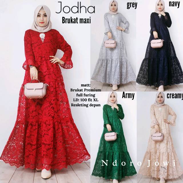 Maxi brukat jodha by ndoro jowi