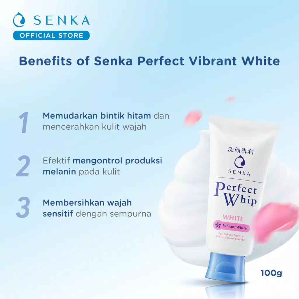 Senka Perfect Whip Facial Foam Series | Perfect Whip Vibrant White
