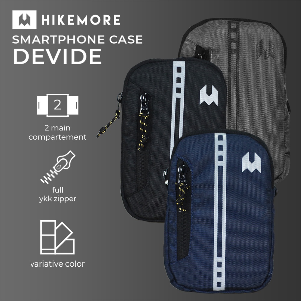 Hikemore Smartphone Case Devide Tas Selempang Pouch HP Handphone Original