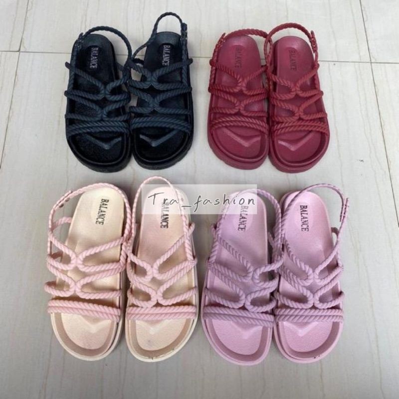 Sandal Jelly Wanita / BALANCE Tali Silang