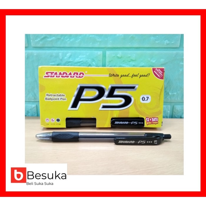 

Hemat Ballpoint Standard P5 0.7 Mm (Black) Terlaris
