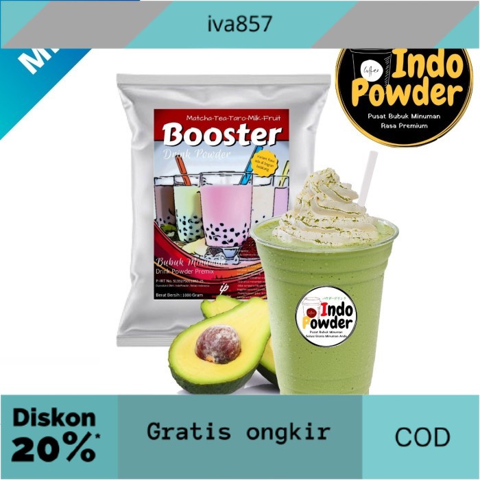 

PROMO Bubuk Minuman aneka rasa AVOCADO 1 kg - Bubble Drink 1kg - Indopowder GRATIS ONGKIR