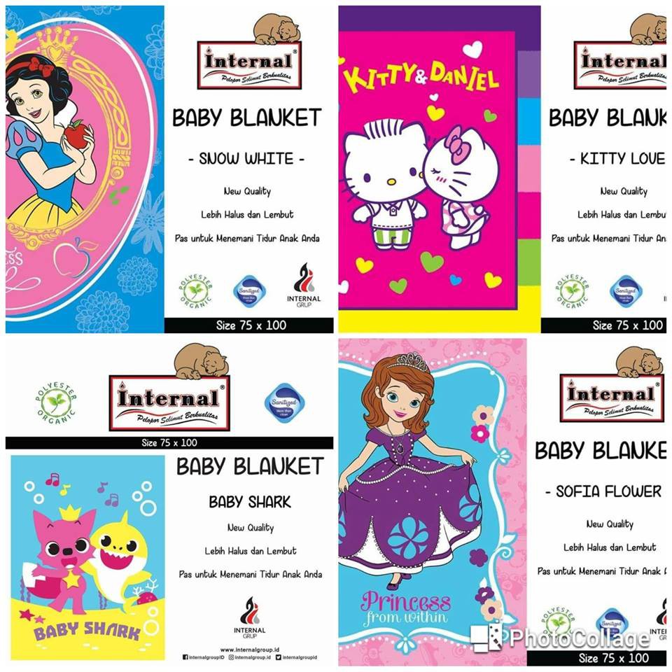 SS Selimut Bayi Internal BABY BLANKET Mix Motif ANAK BALITA 75 X 100 CM Kecil
