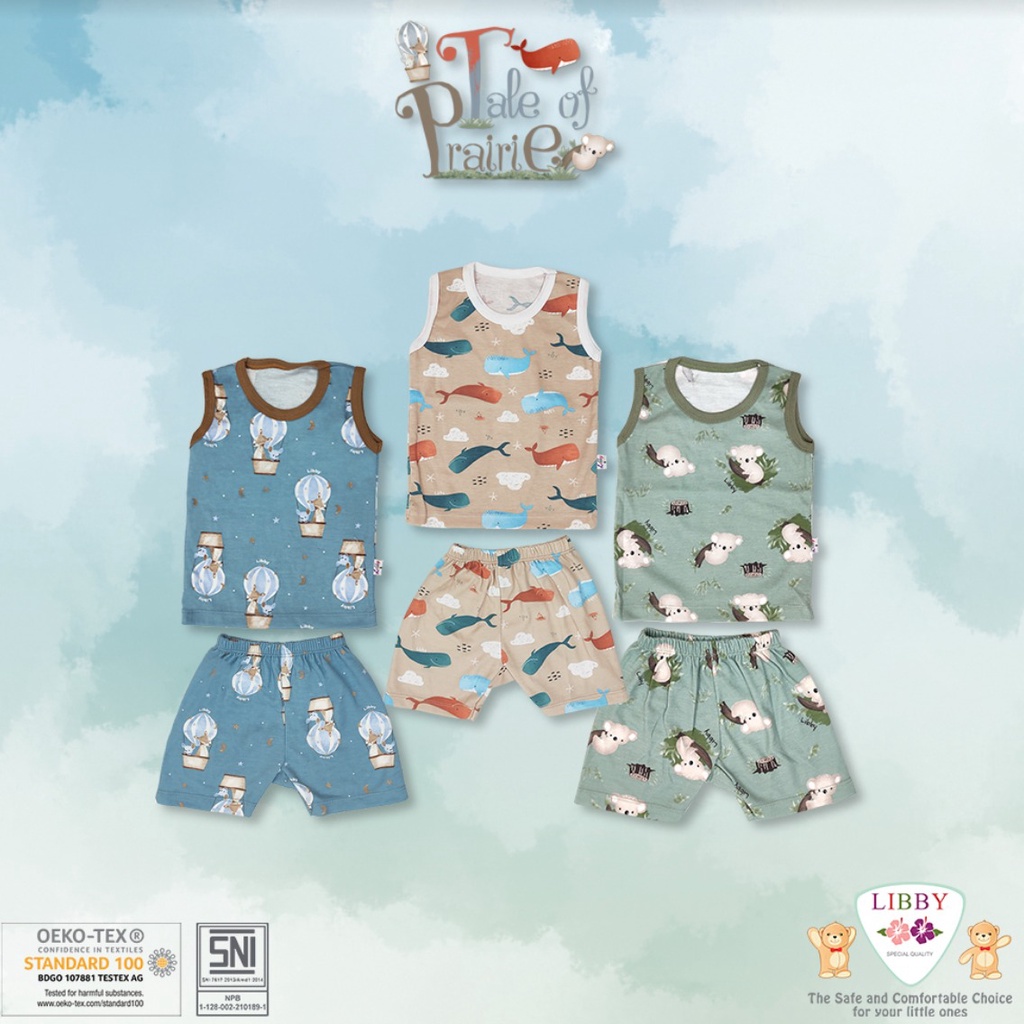 Libby - Tale of Prairie | Setelan Oblong Singlet 3stel