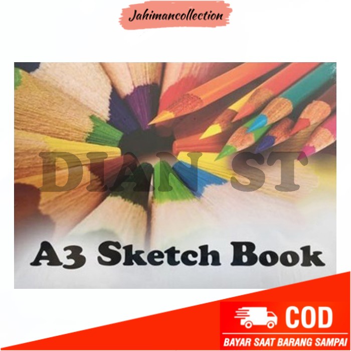 

✨ BISA COD ✨ Sketch Book A3 Kiky / Buku Gambar Sketsa - pc