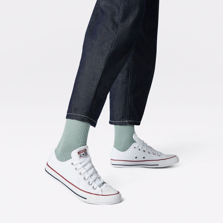 Sepatu Sneakers -  CONVERSE Chuck Taylor All Star Classic Low Top / White [M7652C] - Original