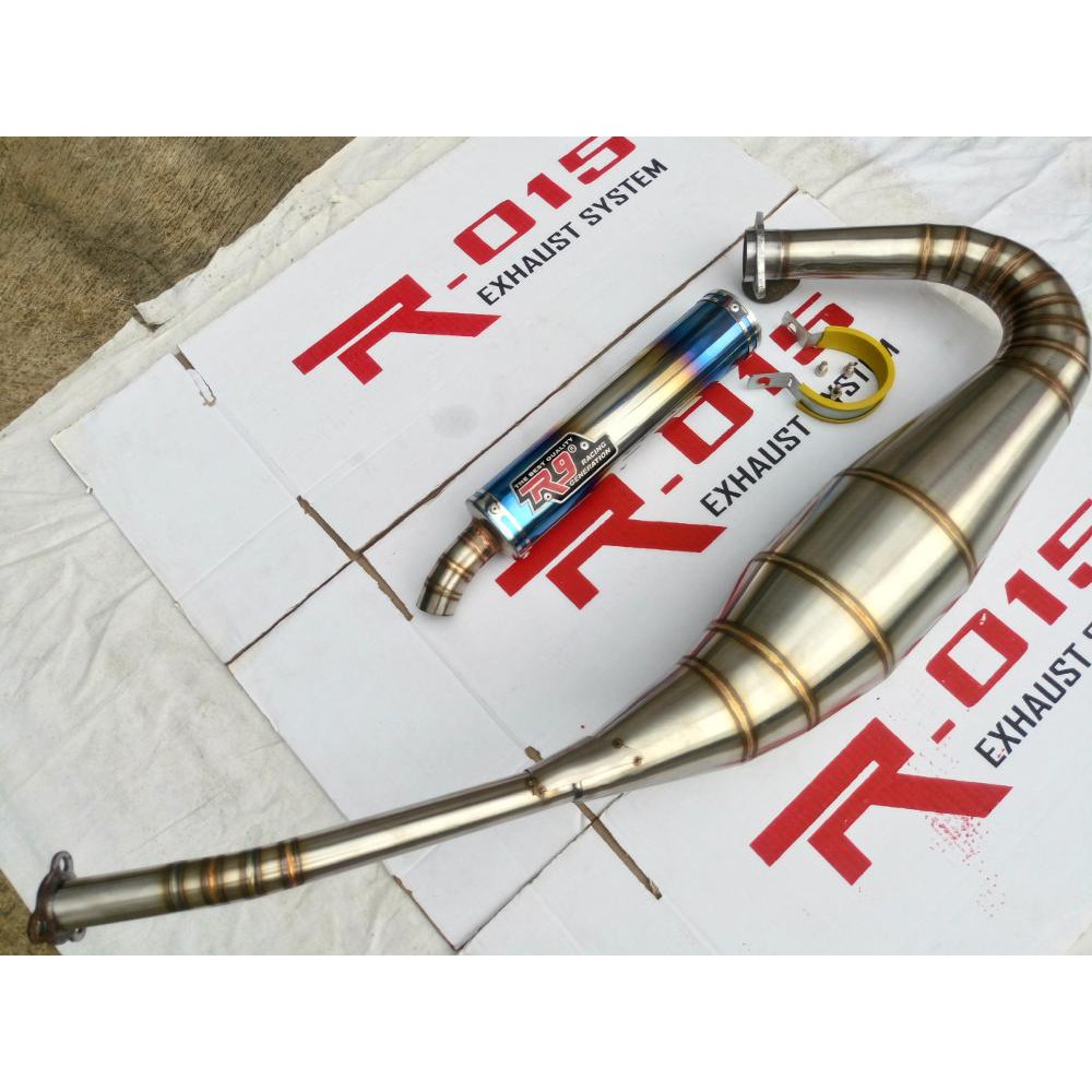 Knalpot R9 Blue Series Untuk Ninja 150 R - RR - SS
