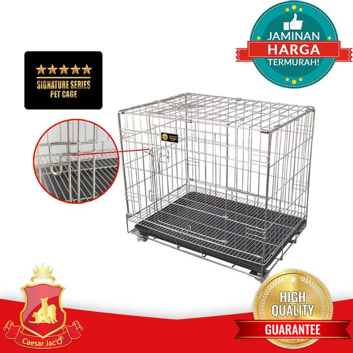 Kandang Lipat Stainless SSD 200 untuk Anjing Kucing Kelinci Hewan Lain