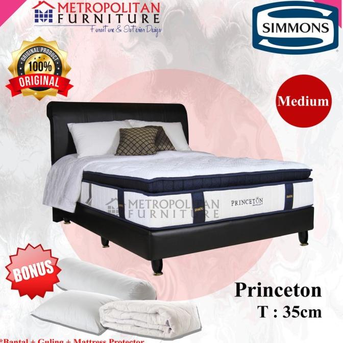 SPRINGBED SIMMONS PRINCETON FULL SET KASUR / SPRING BED SIMMONS MATRAS DG61464EZ