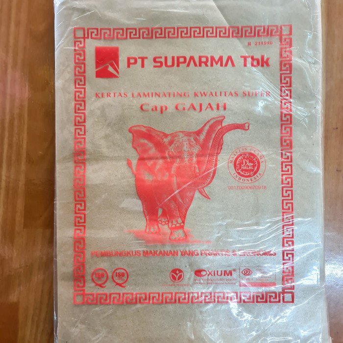 

Kertas Nasi Bungkus Gajah isi 250