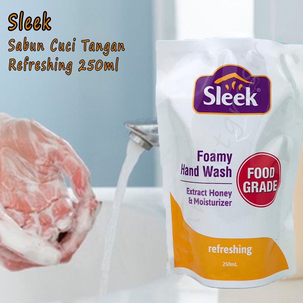 Sleek / Sabun cuci tangan / Soothing / Refreshing / Foamy hand wash