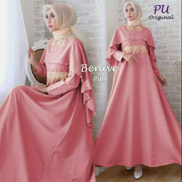 Benive Maxy, maxi dress, dress muslim, gamis, gamis lebaran, baju lebaran, dress lebaran,gamis pesta