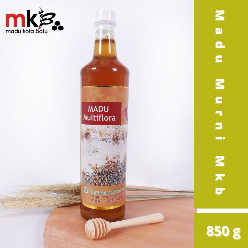 

Madu Asli Murni 4 Nektar Bunga Multiflora Botol Kaca netto 850 gr - Madu Murni Mkb