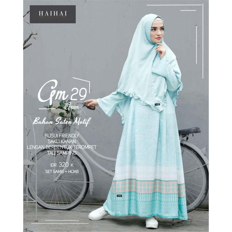 GAMIS HAI HAI GM 29 SET KERUDUNG BY SALSABILA MUSLIM SHOP