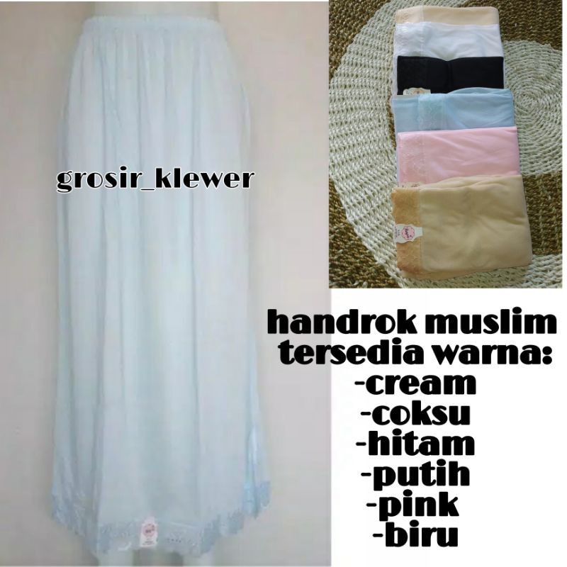 Handrok Muslim-Androk Muslim Daleman Rok Panjang - Underok Muslim