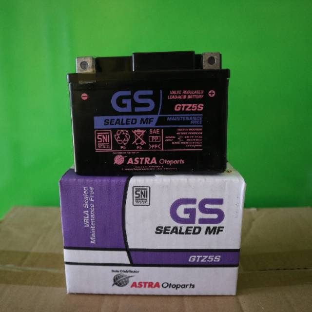 aki kering gtz5s  gs astra otopart ori