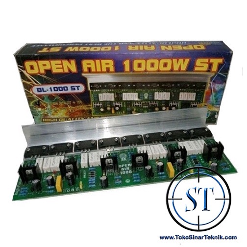 Kit Open Air 2x500w 1000W Stereo ( Power Amplifier Stereo 1000 Watt ) TR Transistor SANKEN 1216 / 2922 BL-1000 ST