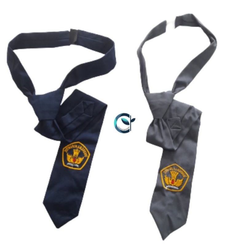 Dasi instan SMP & SMA Bordir bahan Famatex - Seragam Sekolah - Dasi SMP - Dasi SMA