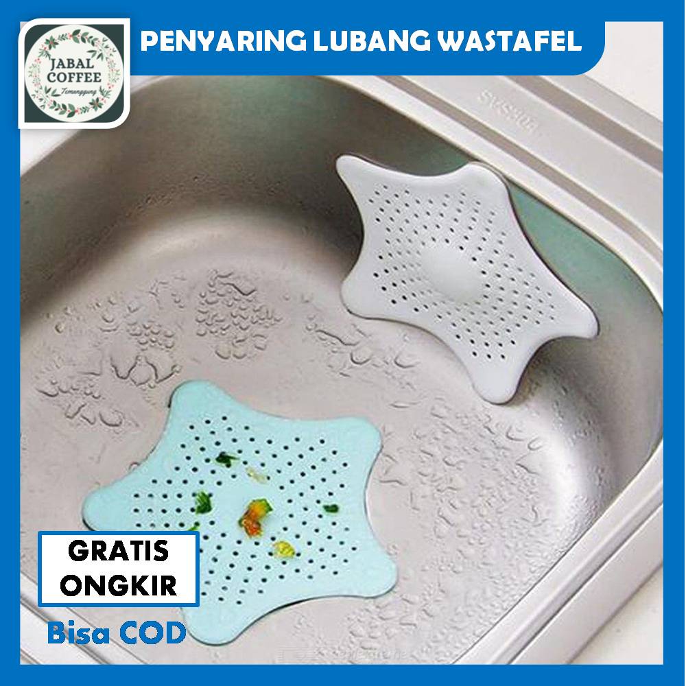 Penutup Lubang Wastafel / Saringan Wastafel Silicone Star / Saringan Saluran Air Wastafel KaretJ130