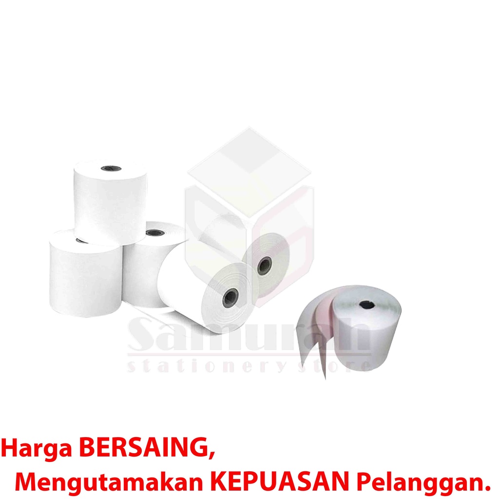 

HJK Kertas Struk Kasir Rol PaperPryns 75 x 65 mm 2 Ply NCR/ Kertas Print Roll Paper Prins 75X65 mm 2