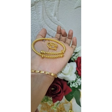 GELANG TAMBANG GELANG LILIT GELANG LAPIS EMAS 24k