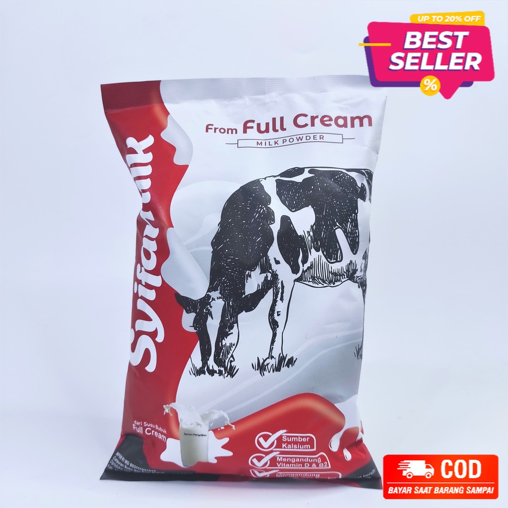 

Syifamilk full cream 350 gram (FREE BUBBLE WRAP) Penggemuk Badan Susu Sapi ASLI