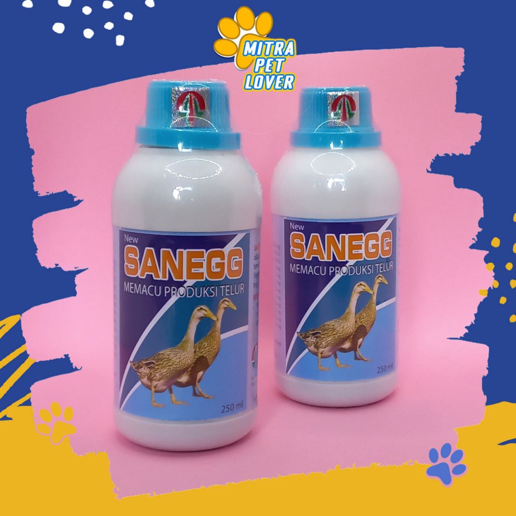 PEMACU PRODUKSI TELUR BEBEK - SAN EGG LIQUID 250 ML - CEPAT BERTELOR BANYAK, TAMBAH NAFSU MAKAN &amp; IMUN DAYA TAHAN TUBUH - MURAH GARANSI KUALITAS ASLI ORIGINAL - ITIK DUCK UNGGAS SANEGG NUTRISI - PET TAMASINDO SUPLEMEN OBAT &amp; VITAMIN TERNAK MITRAPETLOVER