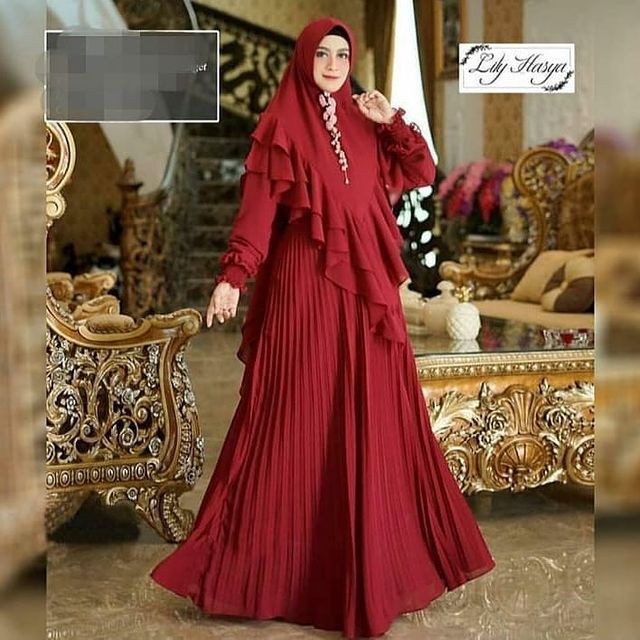 baju gamis wanita muslim terbaru model pesta kekinian busui gamis syari asdf baju gamis syar'i