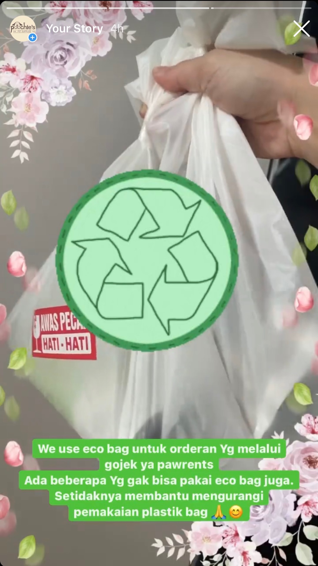 Kantong Singkong Cassaplast Griphole Bag Large