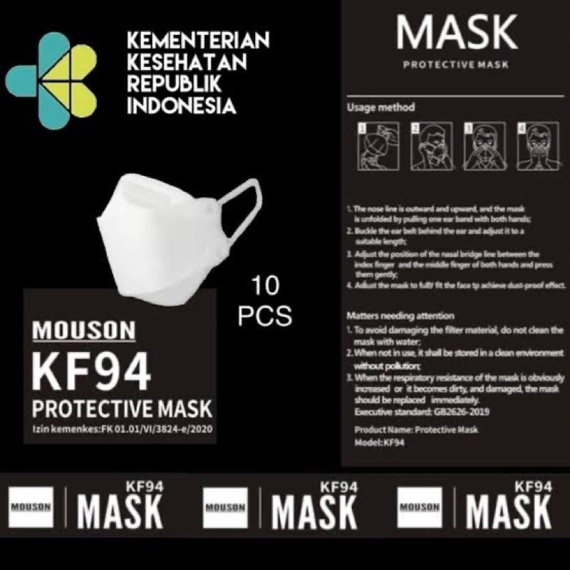 masker evo mouson kf94 4ply model 3D 4D masker evo kf94 1 box isi 10