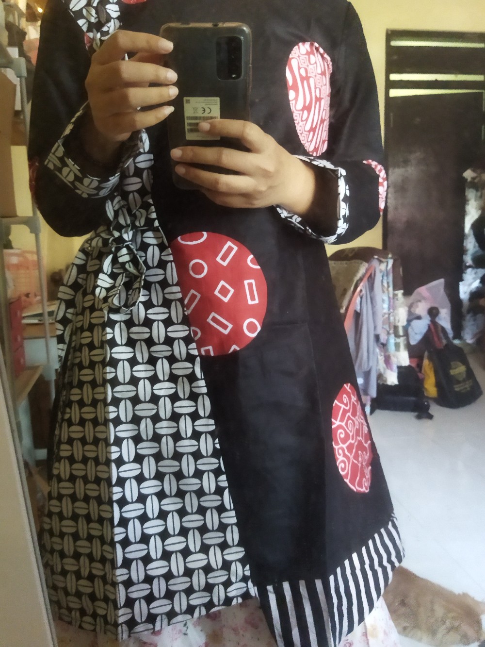 Terlaris Serut Genes Jelita Tunic Navbor Yelbor Whitbor Creambor Tunik Batik Modern Hrb030 Dolbi Dob