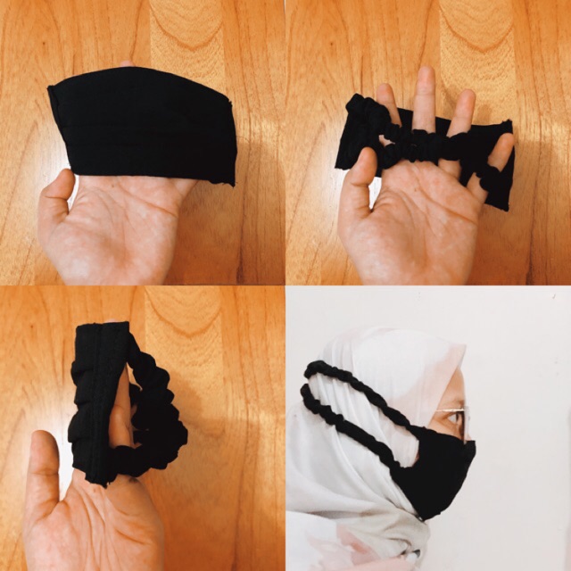 Masker Kain Hijab Tali Karet