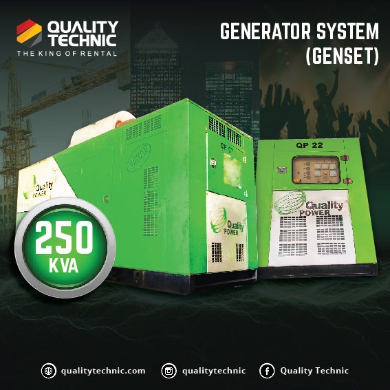 Genset 250 Kva Silent Type