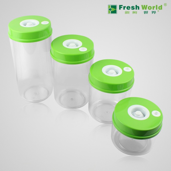 FRESH WORLD Food Vacuum Container Set Fresh Keeping Canister BPA Free