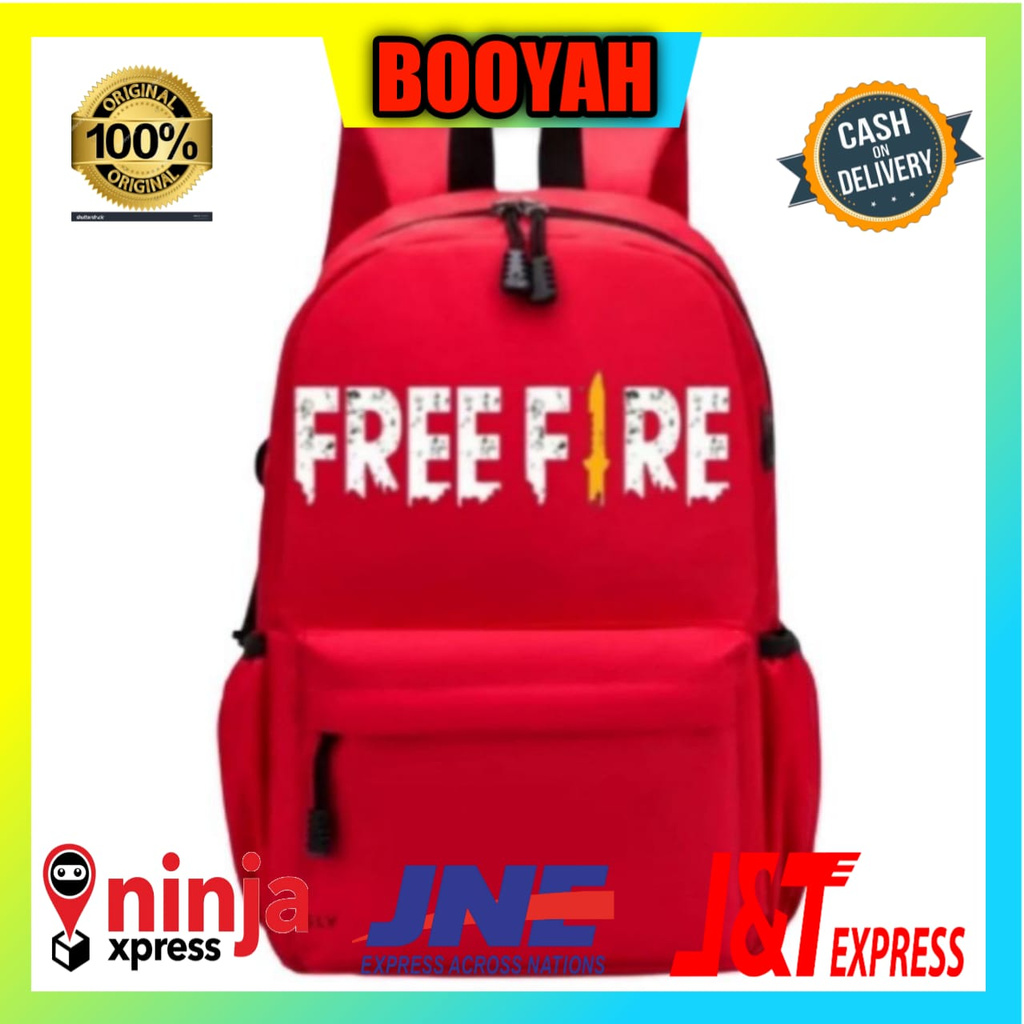 Tas Ransel Anak Laki Laki Sekolah SD TK Fashion FF FREE FIRE Terbaru 2021.