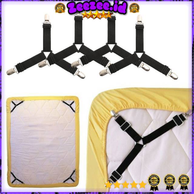 Penjepit Ujung Sprei Kasur Bed Sheet Clip Holder 4 PCS - FS-1809