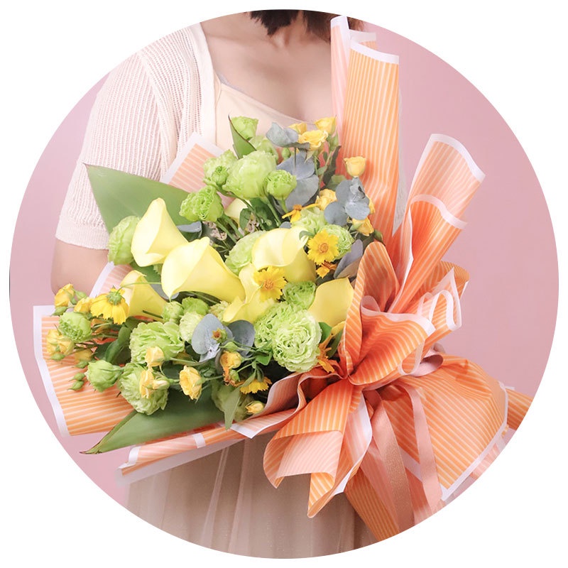 KERTAS BUKET BUNGA CELLOPHANE KERTAS WRAPPING BUNGA POLKADOT (kb6002-03)