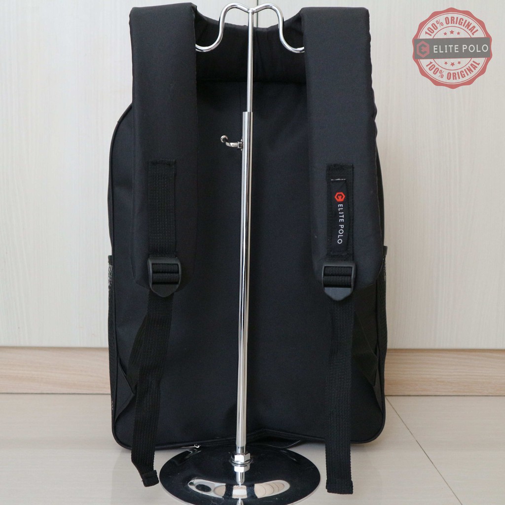 Tas Ransel Laptop Punggung Backpack Elite Polo Original FREE RAINCOVER + SLOT LAPTOP HARGA PROMO!!