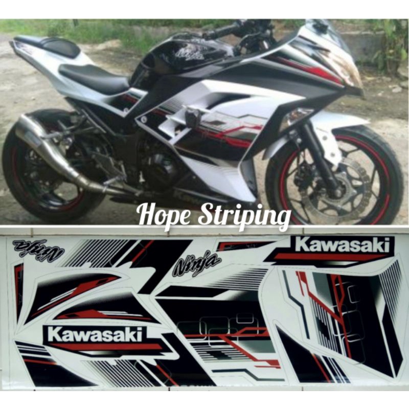 Striping Ninja 250 Fi Special Edition Putih