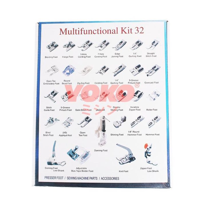 Sepatu Set 32 Pcs Set Mesin Jahit Portable