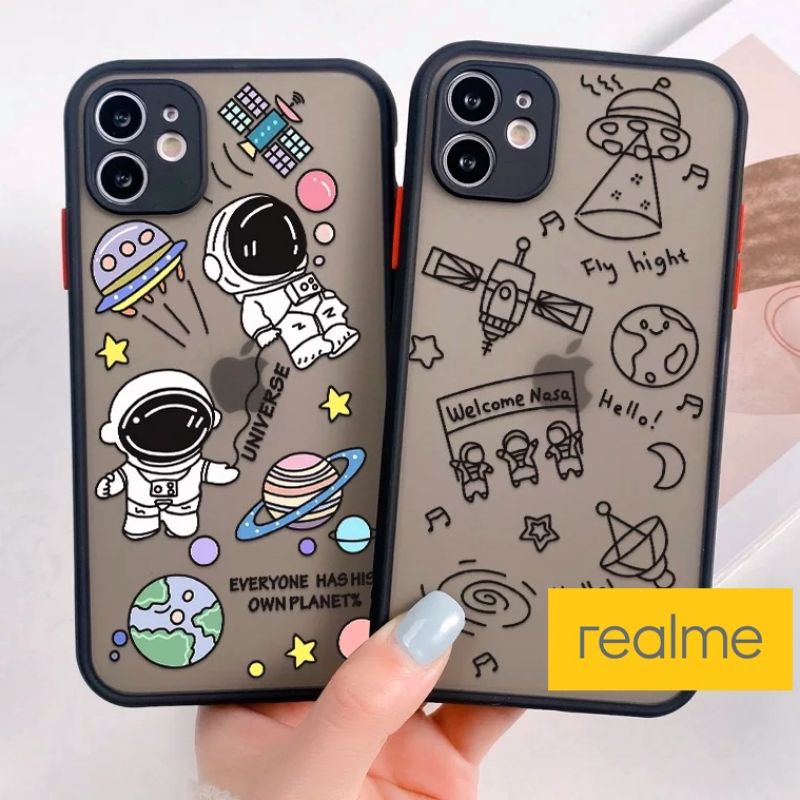 Case NASA SPACE ASTRONOT Realme 5 6 7 8 C2 C11 C12 C17 C15 C2