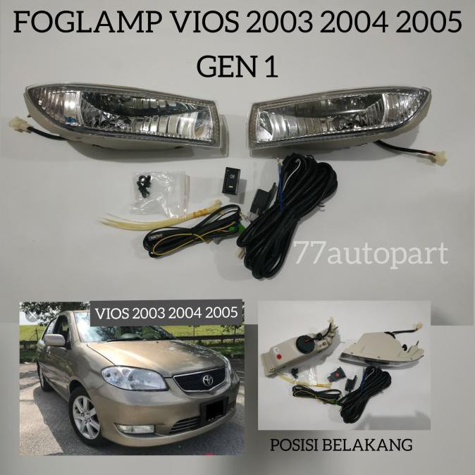Lampu kabut foglamp vios 2003 2004 2005 gen 1