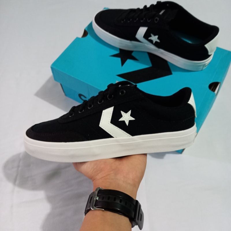 CONVERSE COURTLANDT OX BLACK WHITE ORIGINAL