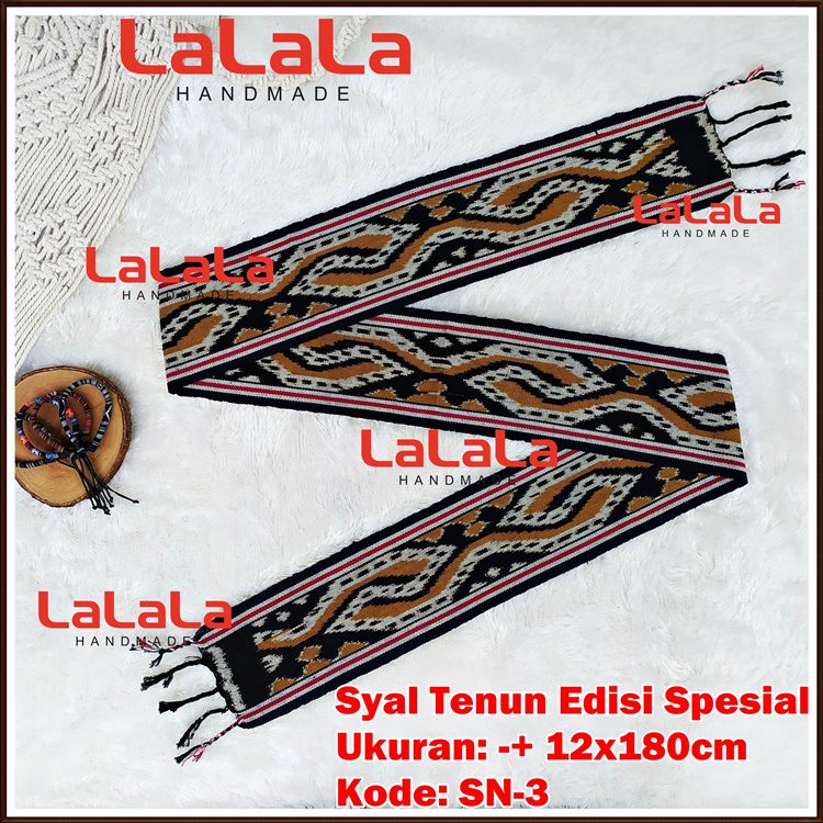 Syal Tenun Etnik / Scarf Tenun Tradisional / Ikat Kepala Kain Tenun Aksesoris Jilbab Hijab Kerudung