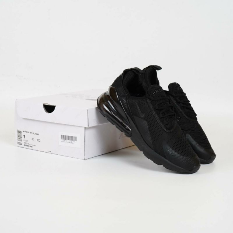 Gratis Ongkir Sepatu Pria Nike Air Max 270 Full Black Premium Original