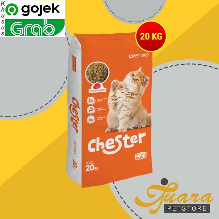 GOSEND Chester Cat Food Adult Makanan Kucing Dewasa Tuna 20 Kg