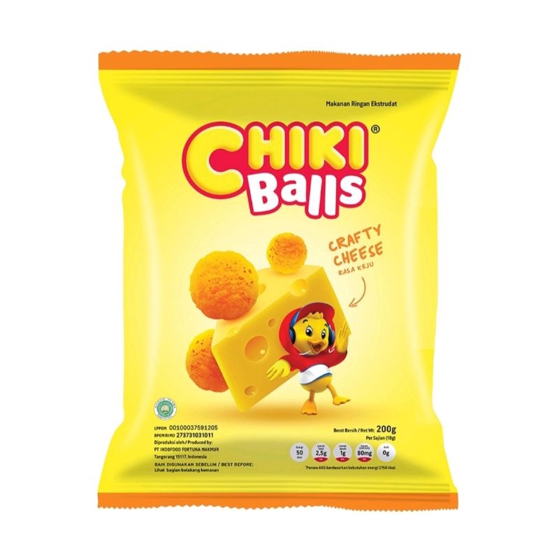 Chiki Balls  rasa keju 16 gr isi 10 pcs