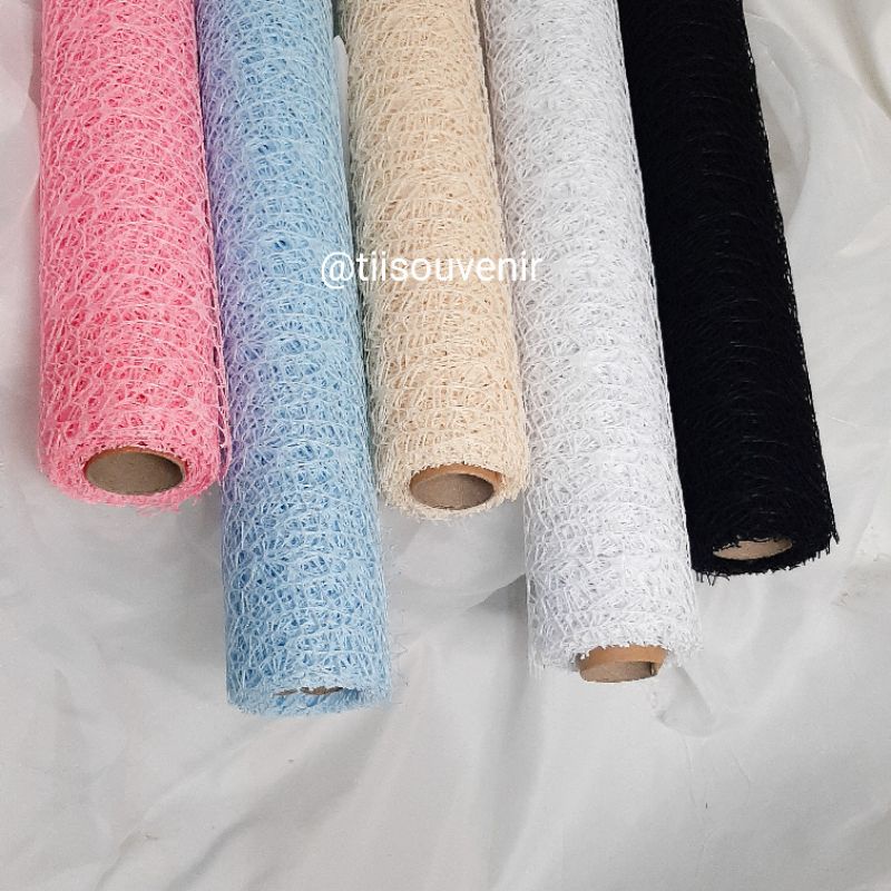 Kertas Bunga Korean Jaring Wrapping Paper Spider Mash Jala Polynet