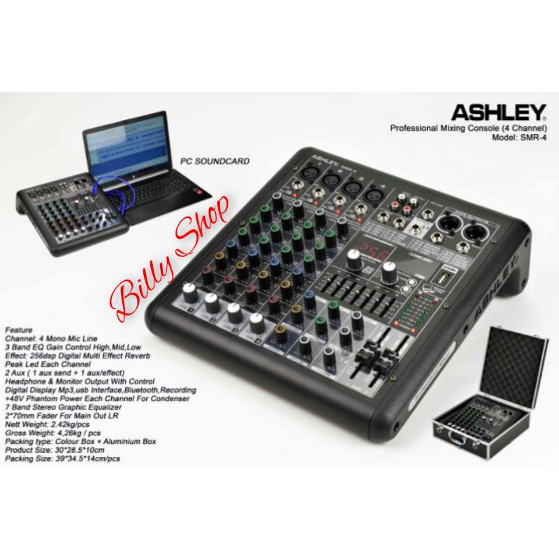 Mixer Audio Ashley SMR 4 4 Channel